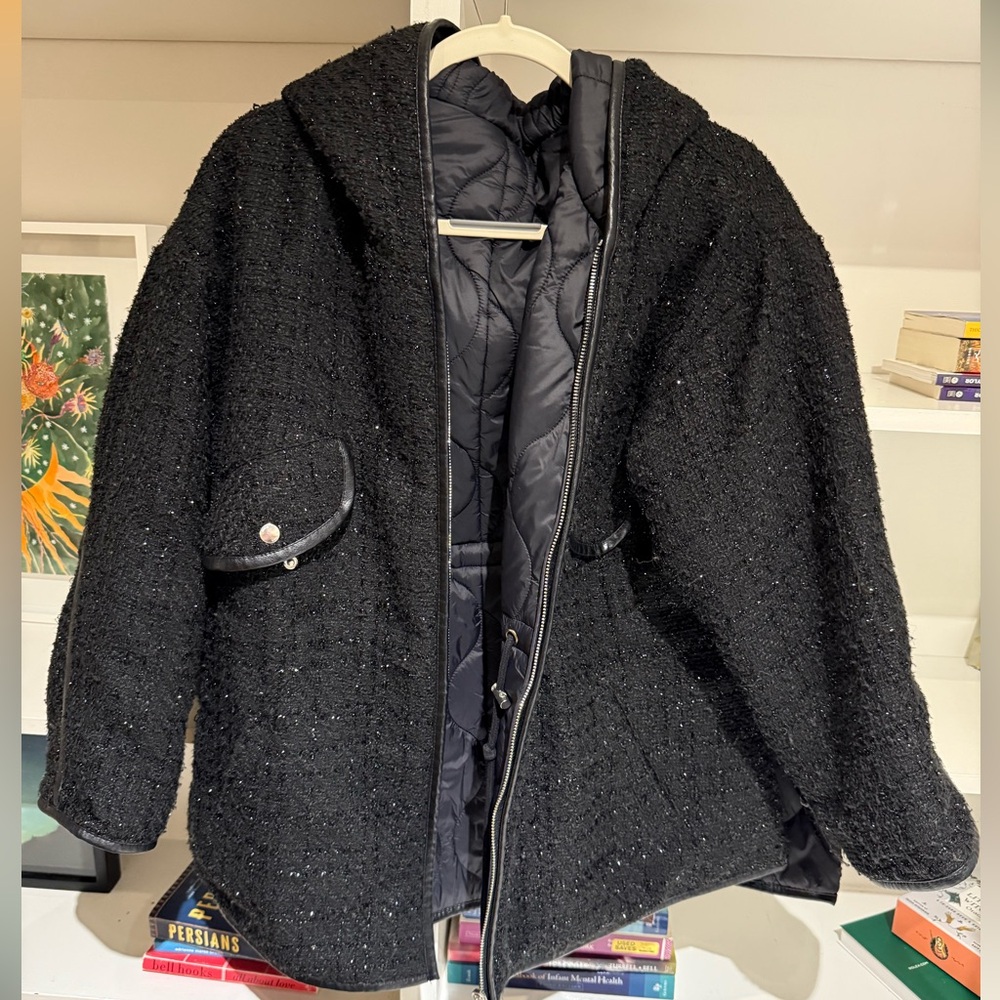 Maje Black Puffer Jacket